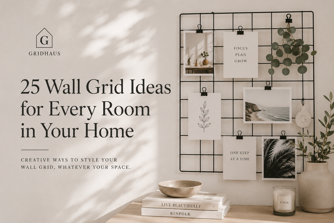 25 Wall Grid Ideas for Every Room in Your Home
