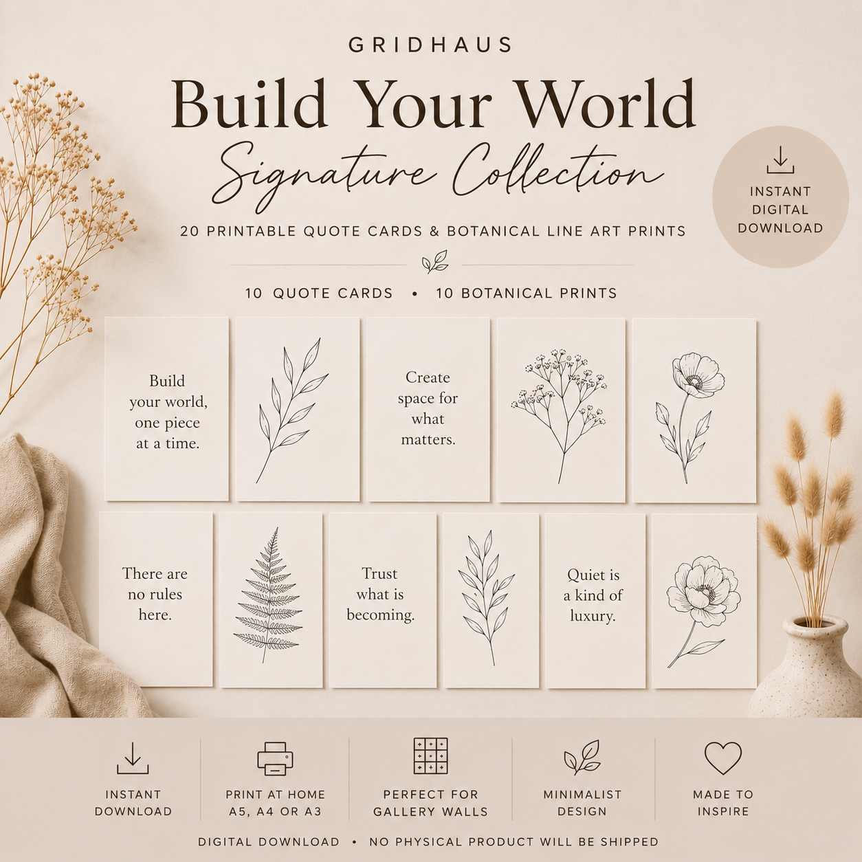 Build Your World printable quote cards included in the University Room Starter Kit